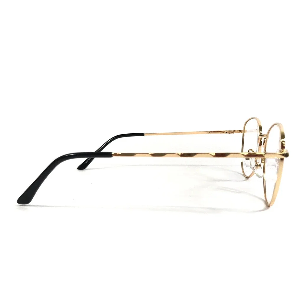 New Globe Eyeglasses Frames L5177 Shiny Gold Round Wire Rim 52-19-140